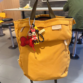 พวงกุญแจถุงมือหนัง Disney MIU ของแท้/การ์ตูน Minnie Mickey จี้ตุ๊กตาของขวัญเล็กๆ