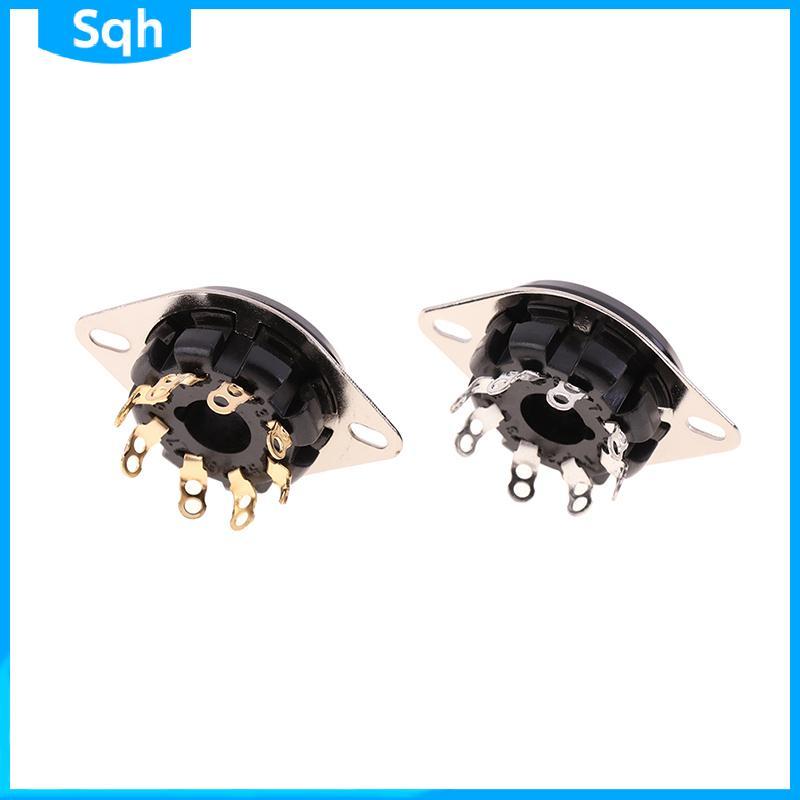 Bri 1 PC 8Pin Bakelite Tube Soet ฐาน S8WPF Gilded สําหรับ KT88 6550 6SN7 EL34 สูญญากาศหลอด Amp ywr