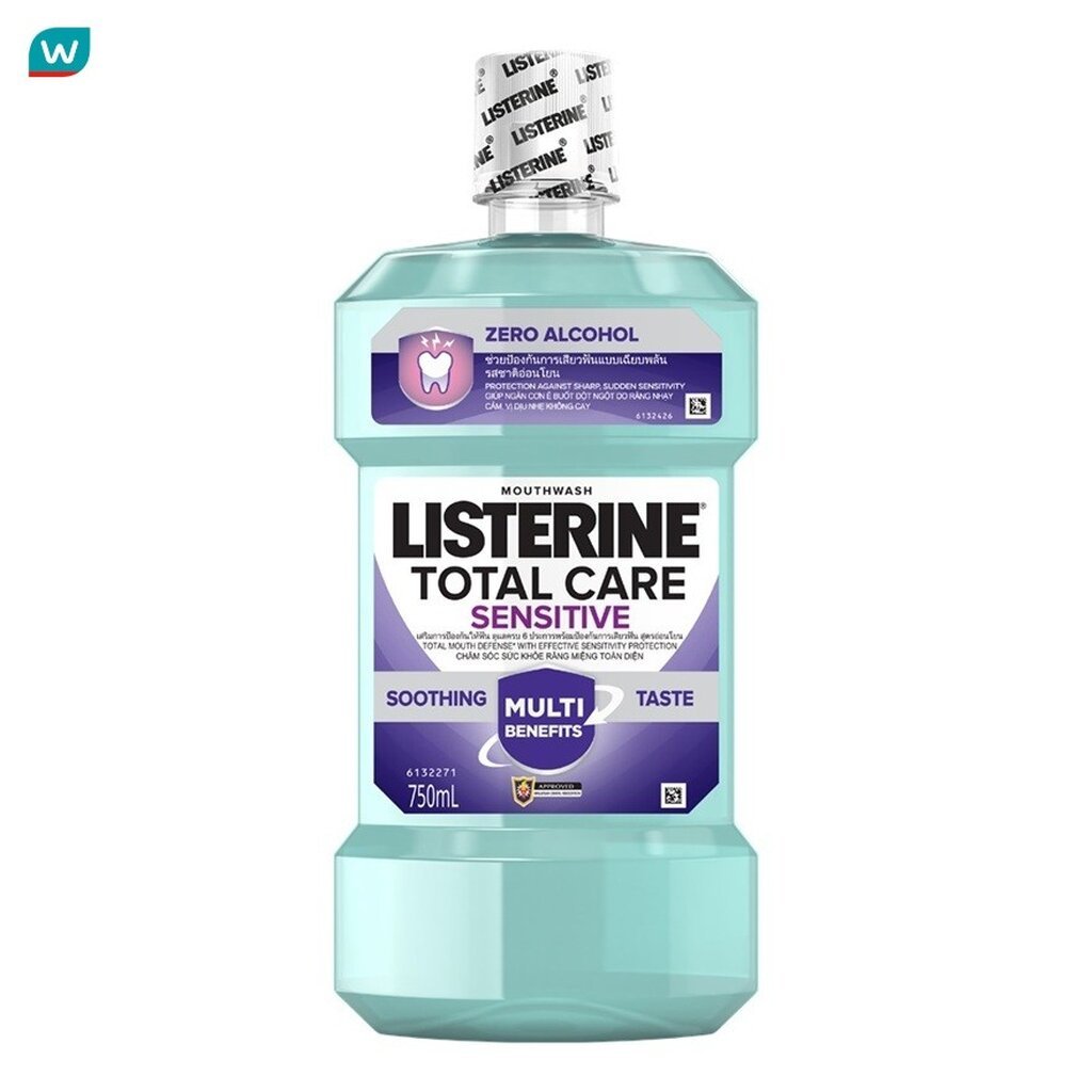 Listerine ลิสเตอรีน น้ำยาบ้วนปาก โทเทิล แคร์ เซนซิทีฟ 750 มล.
