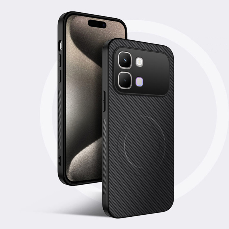 Infinix Note Edge 5G 2026 เคสโทรศัพท์แม่เหล็กหนังคาร์บอนไฟเบอร์ป้องกันกล้องกันกระแทกฝาครอบซิลิโคนอ่อนนุ่ม