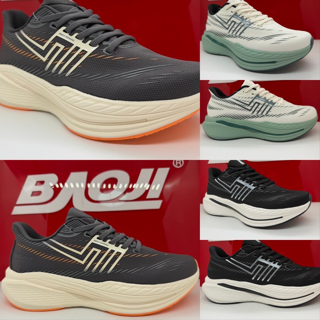 [New03/2026][รองเท้าวิ่ง]  BAOJI บาโอจิ รองเท้าผ้าใบผู้ชาย bjm960