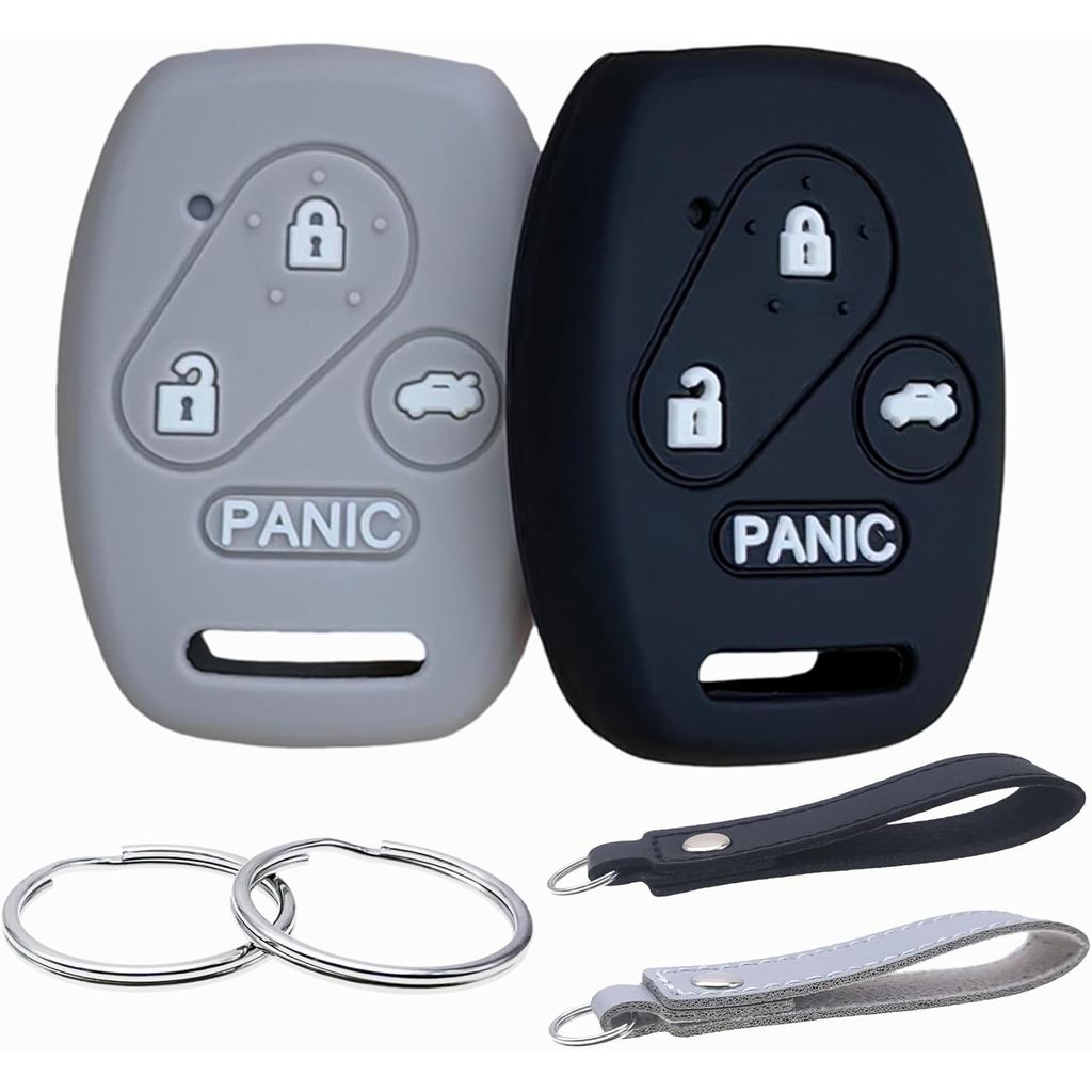 กุญแจยางซิลิโคน Fob ฝาครอบใช้งานร่วมกับ Honda Civic SI Hybrid EX Accord CR-V EX SE Pilot Element KR5