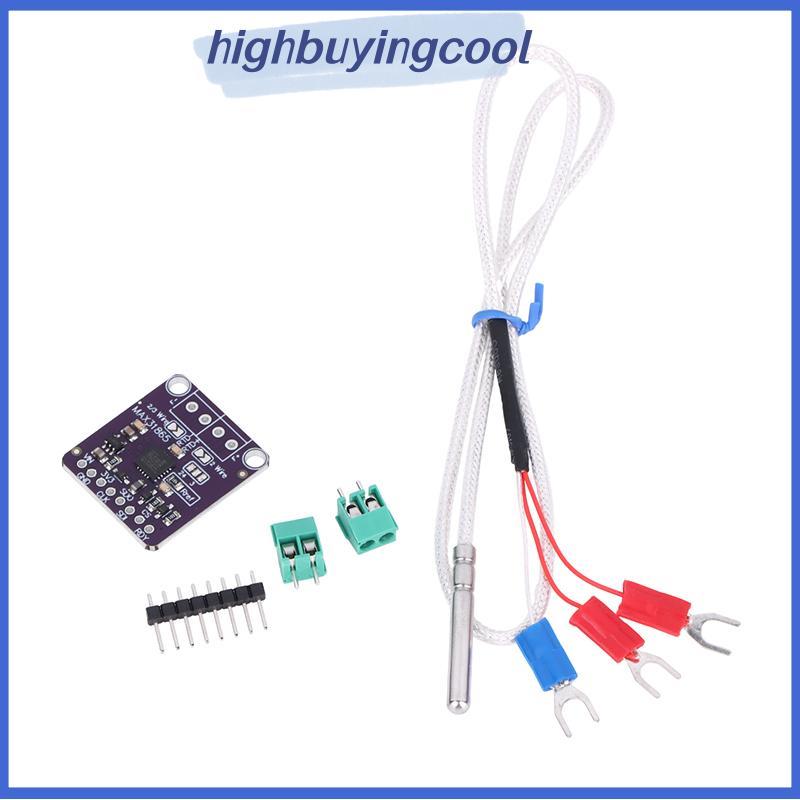 Hxim MAX31865 ความต้านทานอุณหภูมิเครื่องตรวจจับโมดูล RTD เซ็นเซอร์ PT100-PT1000 Thermocouple อิเล็กท