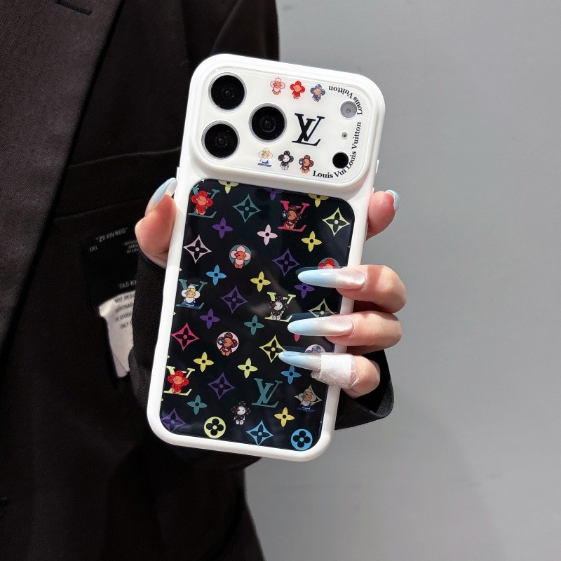 ป้ายแบรนด์หรู เคสไอโฟน 17 pro max 16 pro max 15 pro max เคส iphone 16 17 15 case เคสไอโฟน 16 pro 17 pro 15 pro เคสโทรศัพท์ กันกระแทก แสงสีฟ้า ใบหน้าสดใส