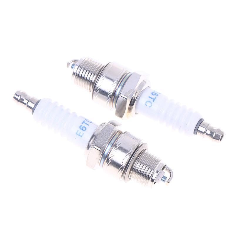 Newwellknownepic 1/3 ชิ้นยี่ห้อใหม่รถจักรยานยนต์ Spark Plug E6TC สําหรับสกู๊ตเตอร์ Moped Part เปลี่ย