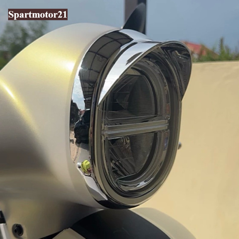 Visor garnish ไฟหน้า fazzio hat fazzio chrome และ matte black Fazzio visor ไฟหน้า garnish