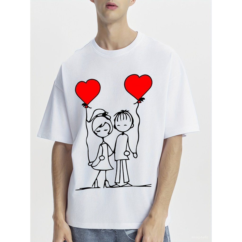 CODT-ผู้ชายแขนสั้นรอบคอแฟชั่นหลวมHigh StreetอะนิเมะBreathable Softผ้าเสื้อยืดเกาหลี 5OHS