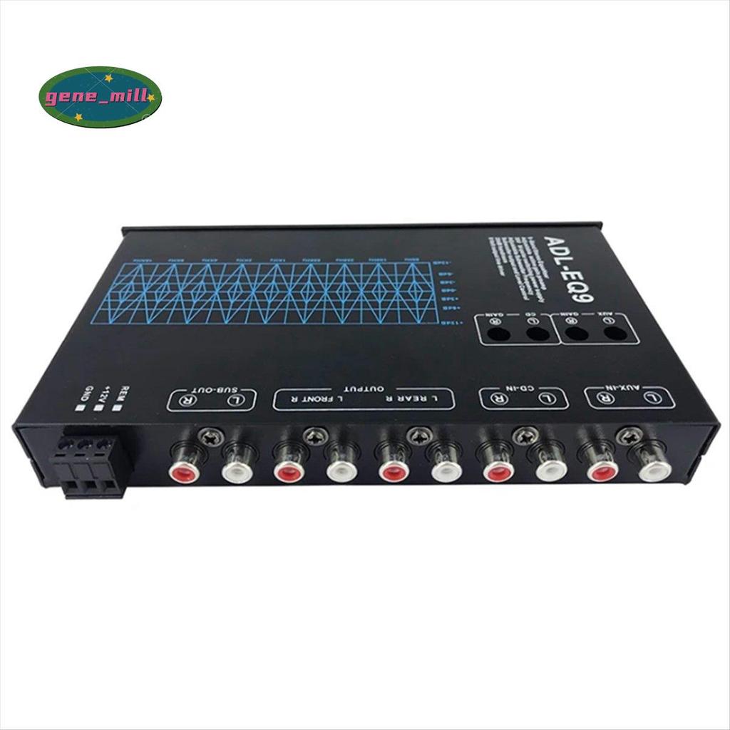 Auto Square 9 Band Graphic Equalizer เครื่องเสียงรถยนต์ดิจิตอล -EQ9 เครื่องขยายเสียงรถยนต์ Equalizer