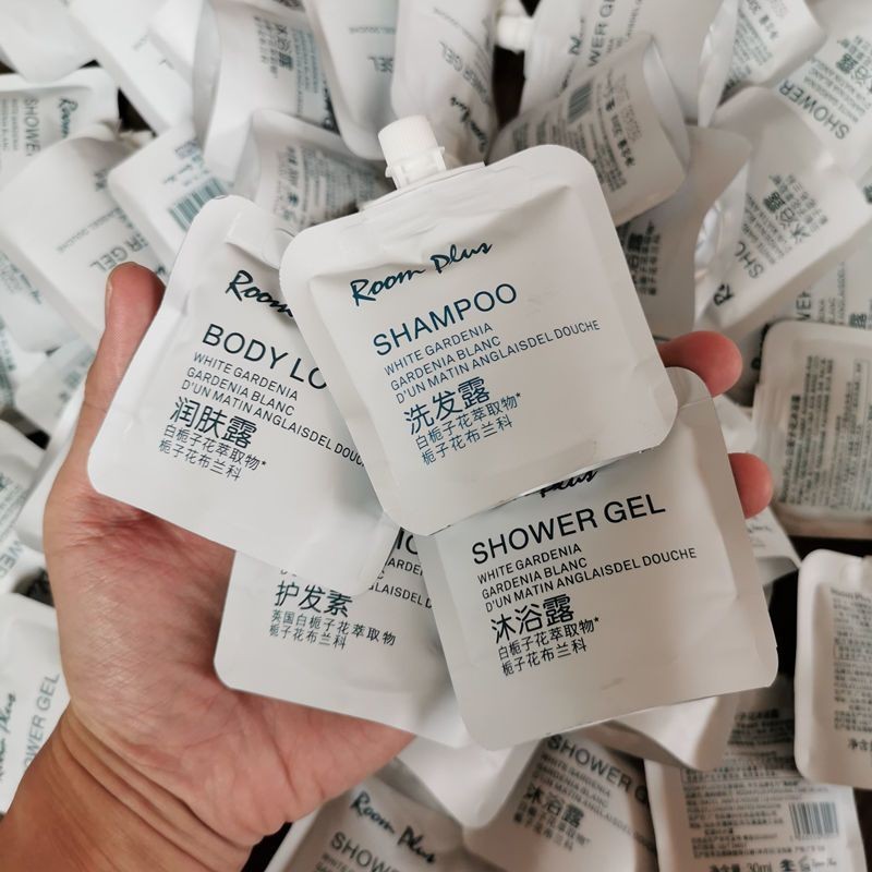 59 British Roomplus Lemon Verbena Shampoo/Conditioner/Body Wash/Body Lotion 30ml Travel Size