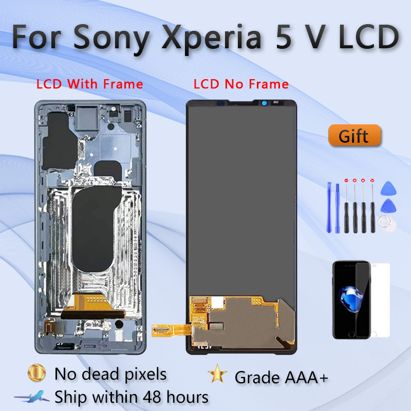 6.1 "OEM LCD สําหรับ Sony Xperia 5 V XQ-DE54 จอแสดงผล OLED Touch Screen Digitizer Assembly เปลี่ยนกร