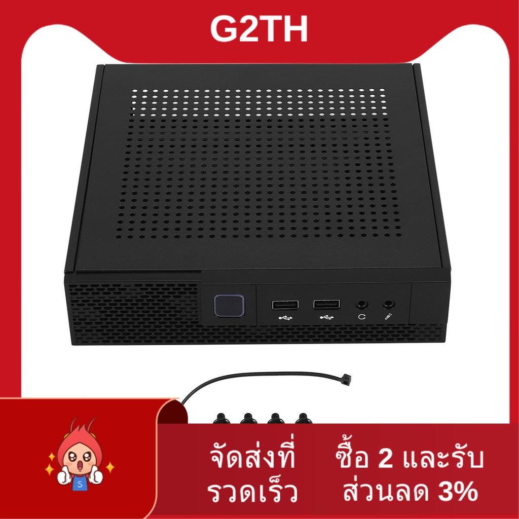 ITX เคสคอมพิวเตอร์ TX02 Mini Desktop Case ควบคุมอุตสาหกรรม HTPC Case