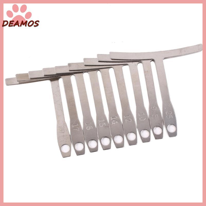 DE 9 ชิ้น Understring Radius Gauge สแตนเลส Universal Guitar Gauge กีตาร์ซ่อมเครื่องมือวัดสําหรับกีตา