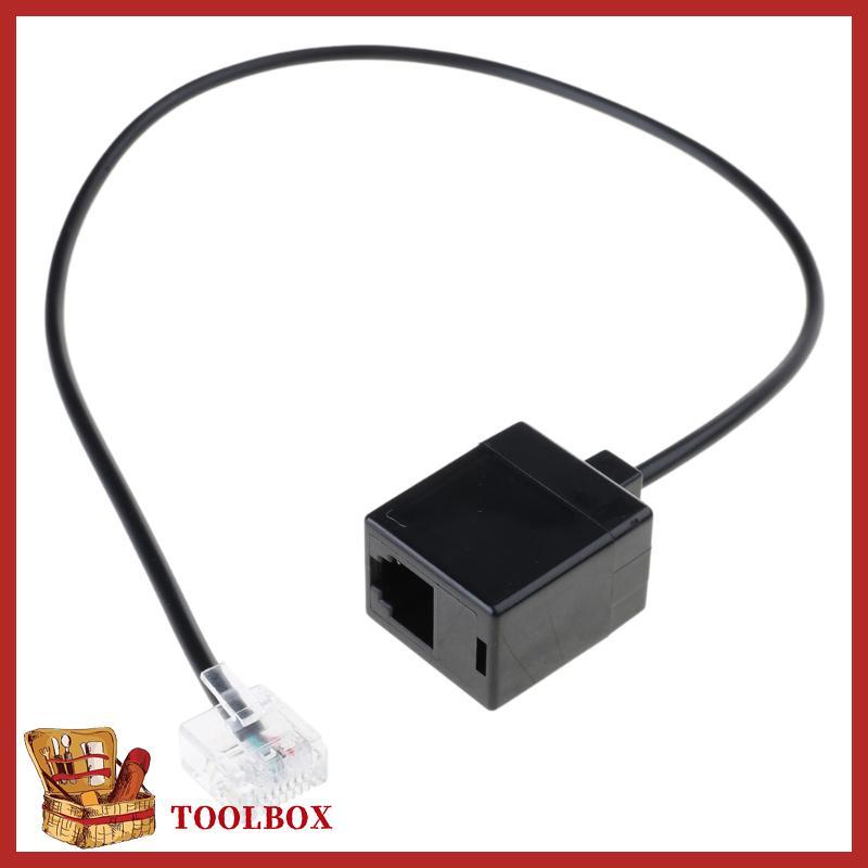 TOOLBOX Ethernet RJ45 Male to RJ11 Female Adapter Cable Connector RJ45 to RJ11 Converter