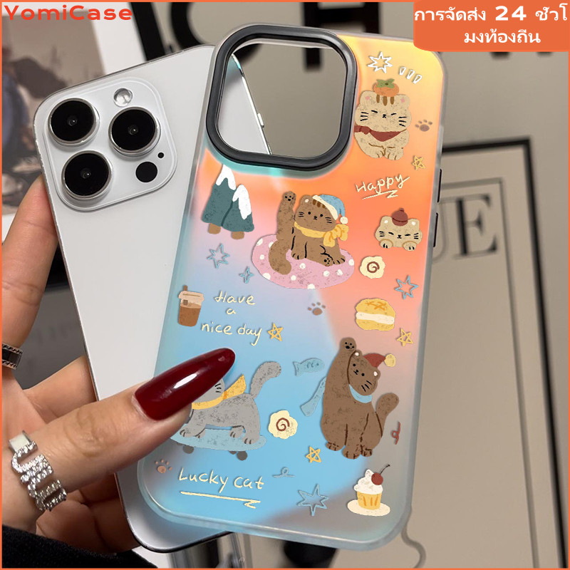 เคส OPPO ทุกรุ่น โฮโลแกรมเปลี่ยนสี ตรงรุ่นป้องกันตก case for OPPO A3S A5 A5S A7 AX5S AX7 A7N A12 A11K A15 A16K