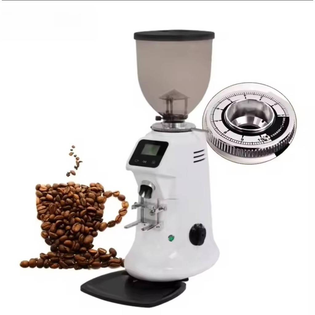 เครื่องบดเมล็ดกาแฟแบนหน้าจอสัมผัส เครื่องบดไฟฟ้าเชิงพาณิชย์ รุ่นJX-600AD พร้อมส่ง!!