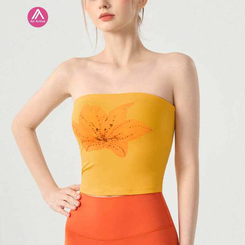 สปอร์ตบราวูลเวฟพิมพ์ลายจาก Airactive Yoga สำหรับผู้หญิง เพื่อการออกกำลังกายอย่างพิลาทิสและฟิตเนส