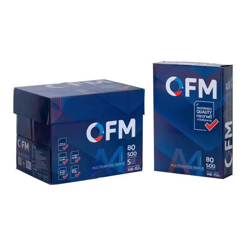 OFM กระดาษถ่ายเอกสาร A4 80แกรม (5 รีม/แพ็ค)