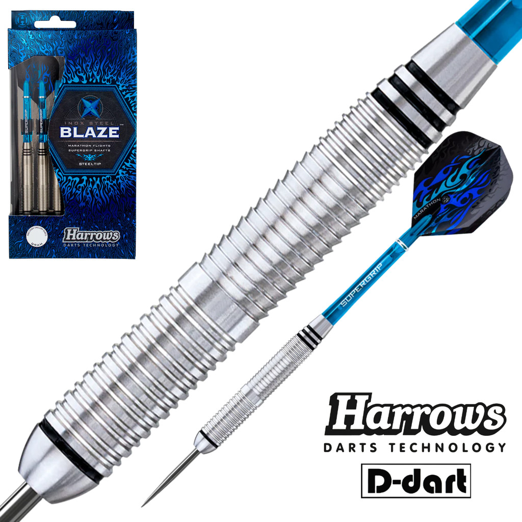 HARROWS STEEL TIP DARTS - 23G BLAZE STEEL TIP DART