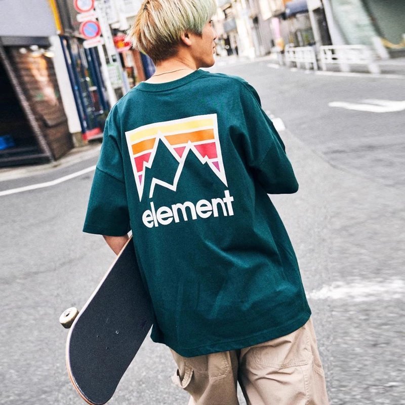 เสื้อยืดแขนสั้น ELEMENT Skateboard สำหรับผู้ใหญ่ทุกวัย