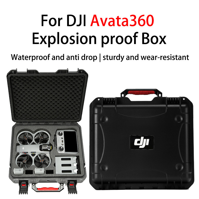 สําหรับกระเป๋าเก็บโดรน DJI Avata360 พาโนรามา, กล่องนิรภัยป้องกันการระเบิด RC 2 รีโมทคอนโทรลกระเป๋าถือ, แว่นตาข้ามไหล่เดียว 3 อุปกรณ์เสริมโดรน