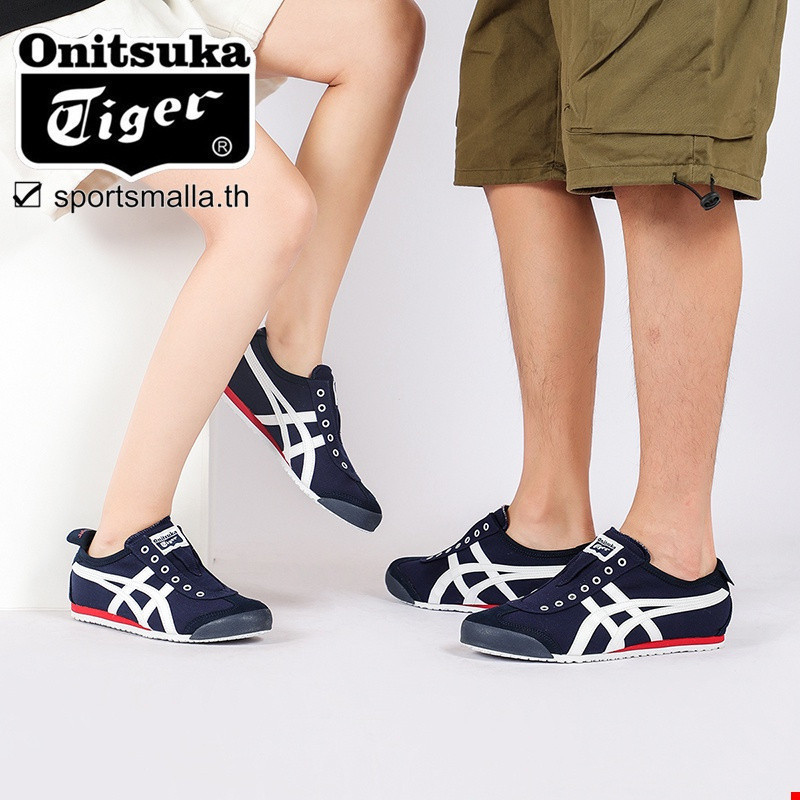Onitsuka MEXICO 66 รองเท้าผ้าใบ SLIP-ON สไตล์แฟชั่นลำลองสำหรับทั้งผู้ชายและผู้หญิง D3K0N-5099