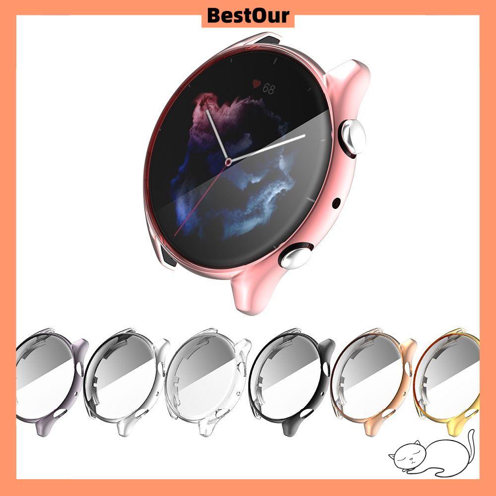 BESTOUR กันชน TPU Full Coverage อุปกรณ์เสริมป้องกันสําหรับ Amazfit GTR 3/GTR 3