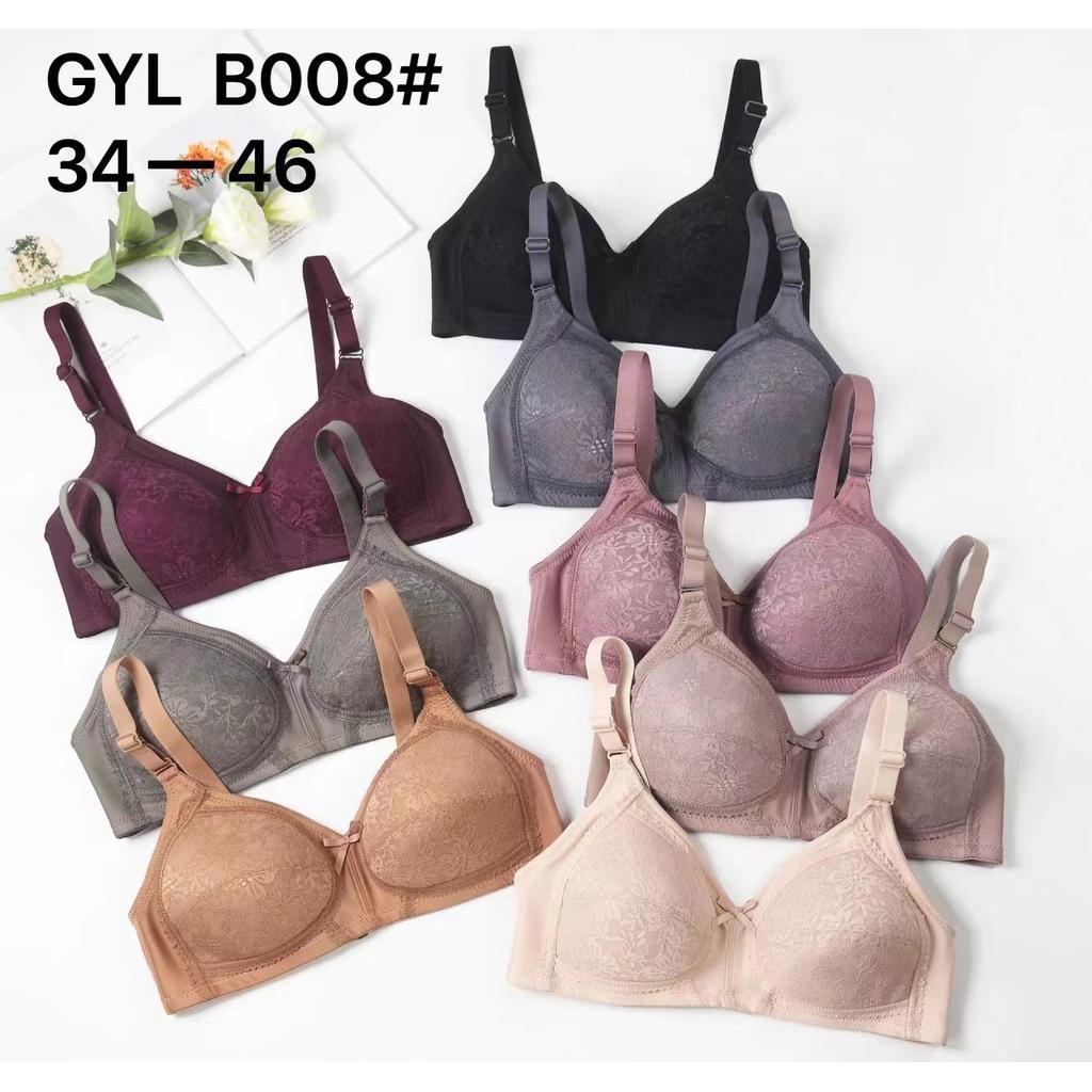 เสื้อในไร้โครง ลายลูกไม้  (B008) (คัพBC) มี3 ตะขอ ใส่สบาย ของส่งจากกรุงเทพ Lady Clothing Women ผู้หญิง