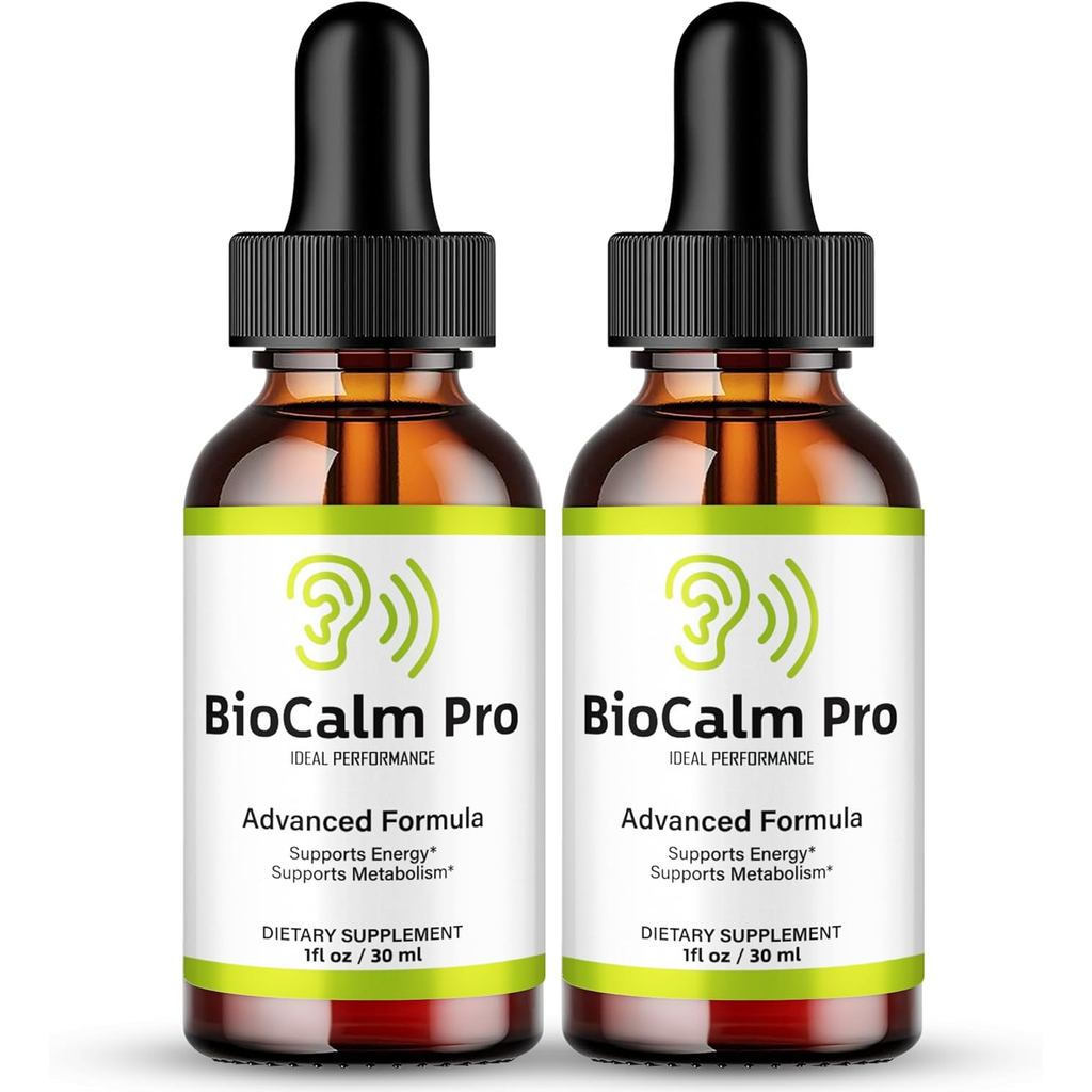 Bio Calm Pro Tinitus Drops, Bio CalmPro Tinitus Relief for Ringing Ear, Advanced Ear Health ports Li