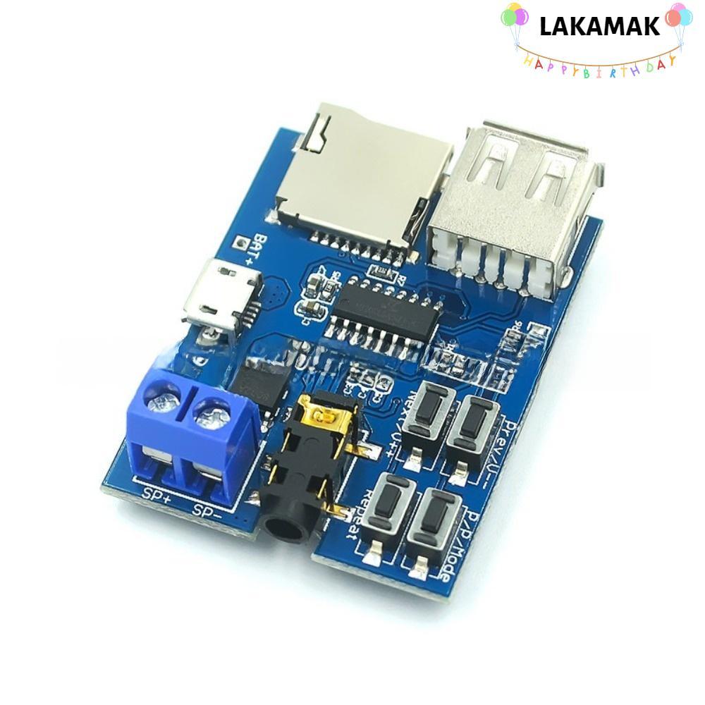 โมดูลเครื่องเล่น MP3 LAKAMAK ถอดรหัสไม่ทําลายบอร์ดถอดรหัส MP3 เครื่องขยายเสียงทนทาน การเล่นเสียง 5W 