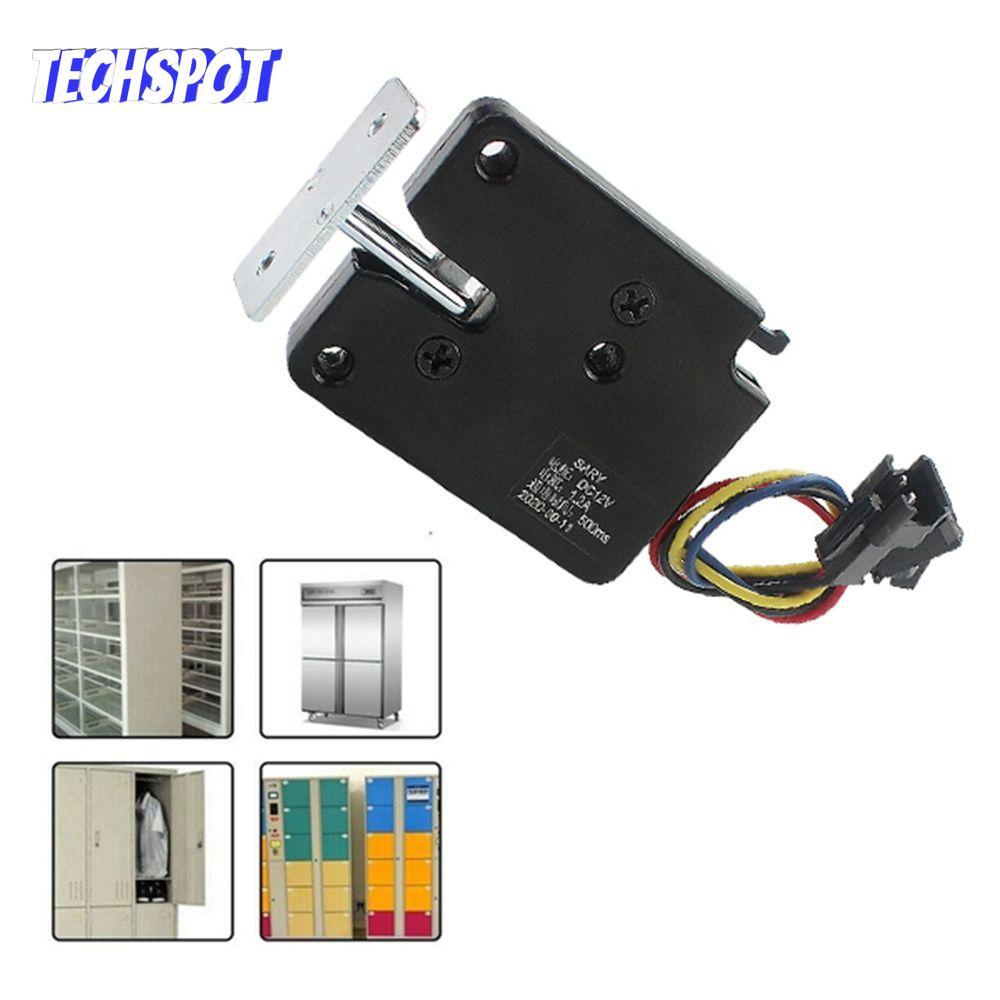 TECHSPOT ล็อคควบคุมไฟฟ้า Mini DC Locker ตู้เก็บของลิ้นชัก|ที่ล็อคประตู