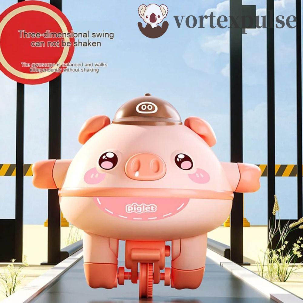 VORTEXPULSE Unicycle Electric Toy, Tightrope Walking Pig Tumbler Balance Pig, Tightope Walking Unicy