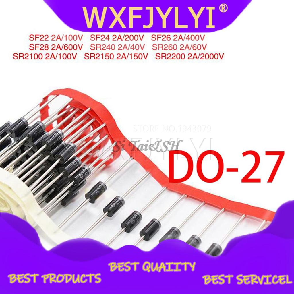 20PCS Schottky Rectifier ไดโอด SR240 SR260 SR360 SR540 SR560 SR2100 SR3100 SR3200 SR5100 SR5150 SR52