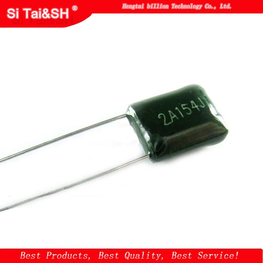 20pcs ตัวเก็บประจุฟิล์มโพลีเอสเตอร์ 100V 120nF 150nF 220nF 330nF 470nF 2A124J 2A154J 2A224J 2A334J