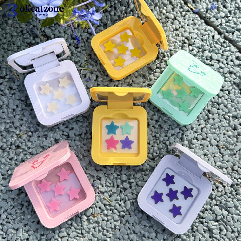 OKCATZONE Star Design Pimple Patch กระจกแต่งหน้าสีสันสดใส Hydrogel Blemish คอนซีลเลอร์สิว Spot Treat