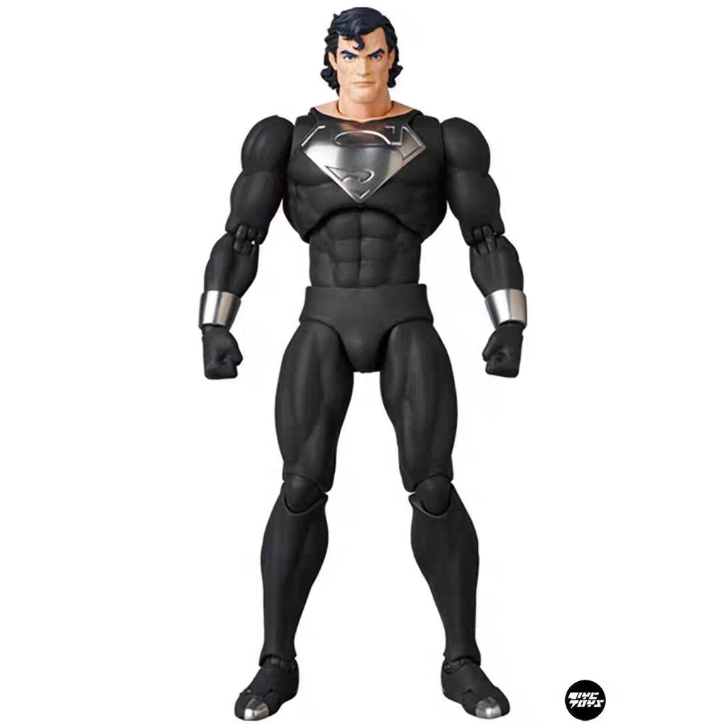 Mafex150 Superman Return Black Superman DC Comic Version Joint Movable Figure Ready Stock