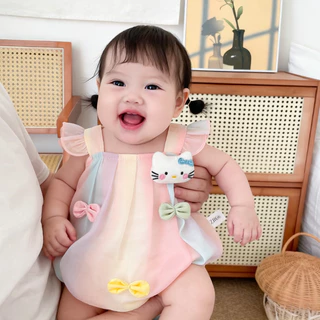 ชุดจั๊มสูทสำหรับทารก 0-24 เดือน เป็นมิตรกับผิว ออกแบบสไตล์บอดี้สูท น่ารักเหมือนเจ้าหญิง