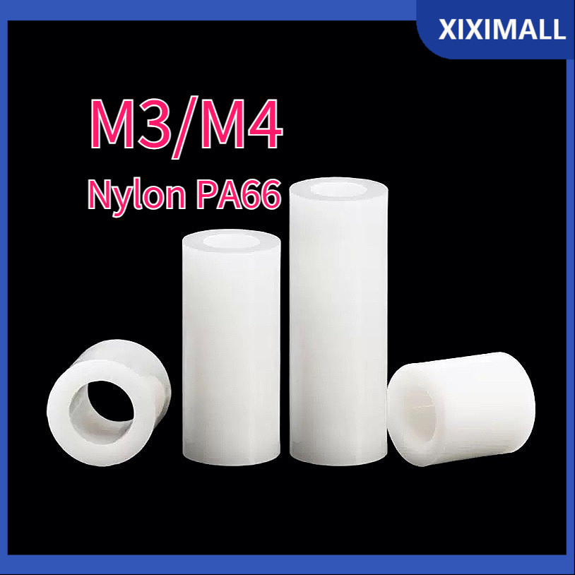 คอลัมน์แยก ABS สีขาว, คอลัมน์แยกฉนวน, คอลัมน์แผ่นพลาสติก 3mm4mm ผ่านคอลัมน์ปลอกไนลอนXI-TH