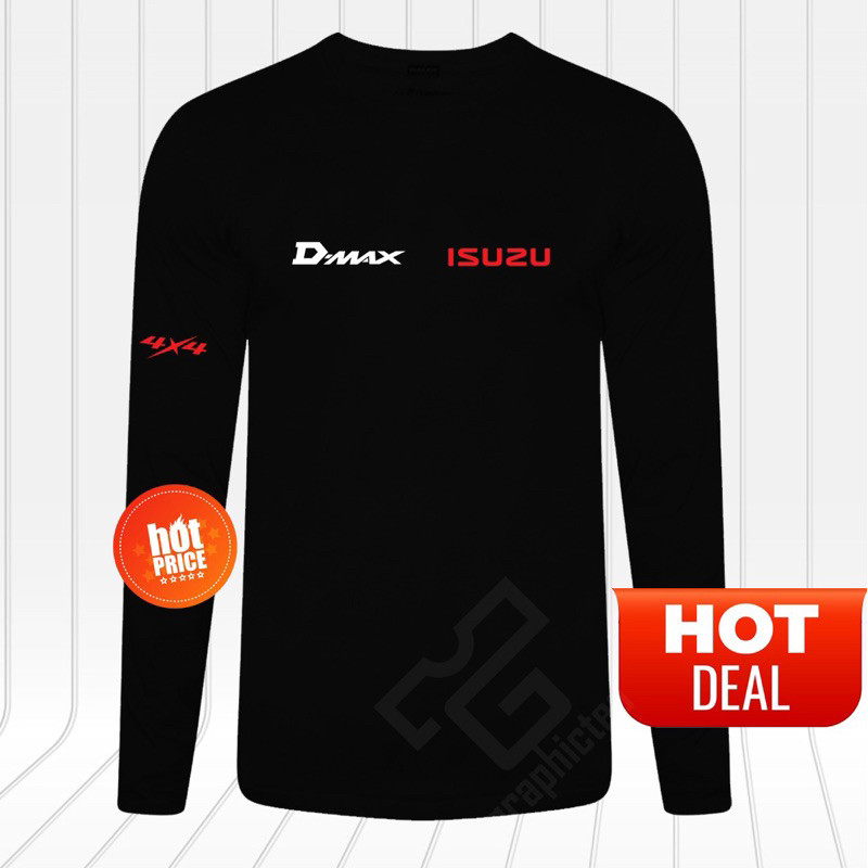 เสื้อยืดแขนยาว Cotton Isuzu Dmax 4x4 Logo