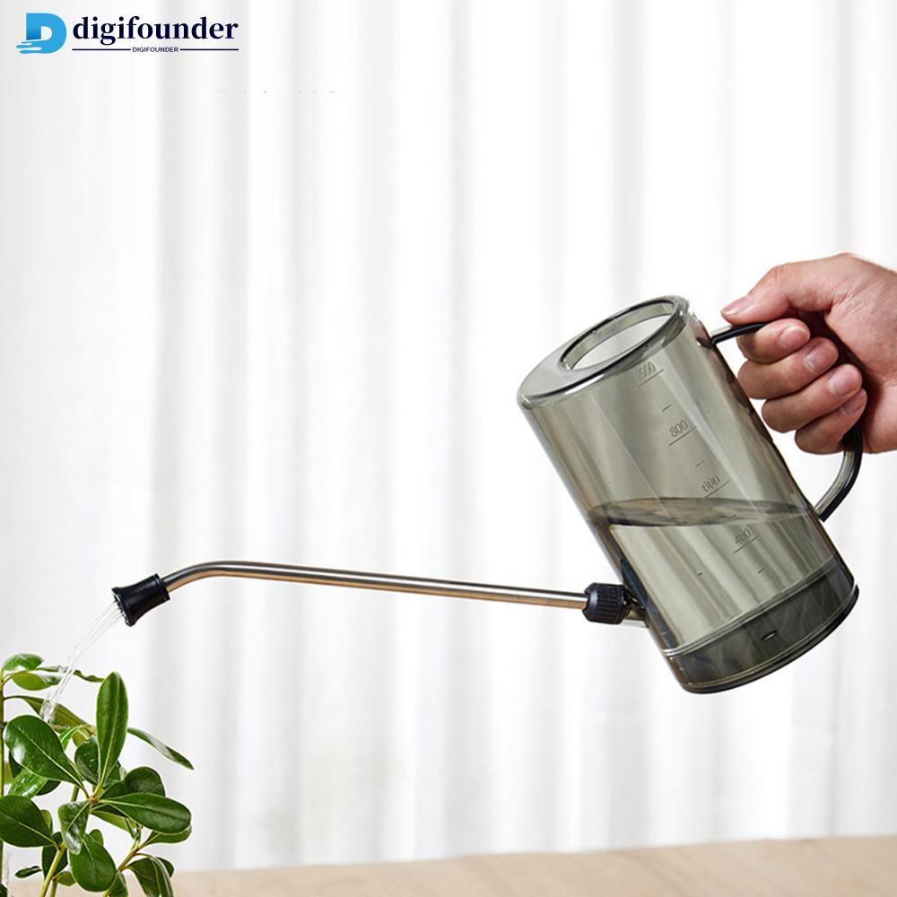 DIGIFOUNDER 1L/1.5L ยาว Spout รดน้ําสวนพลั่วสแตนเลสสวนอุปกรณ์สําหรับในร่มกลางแจ้งพืช E5M9