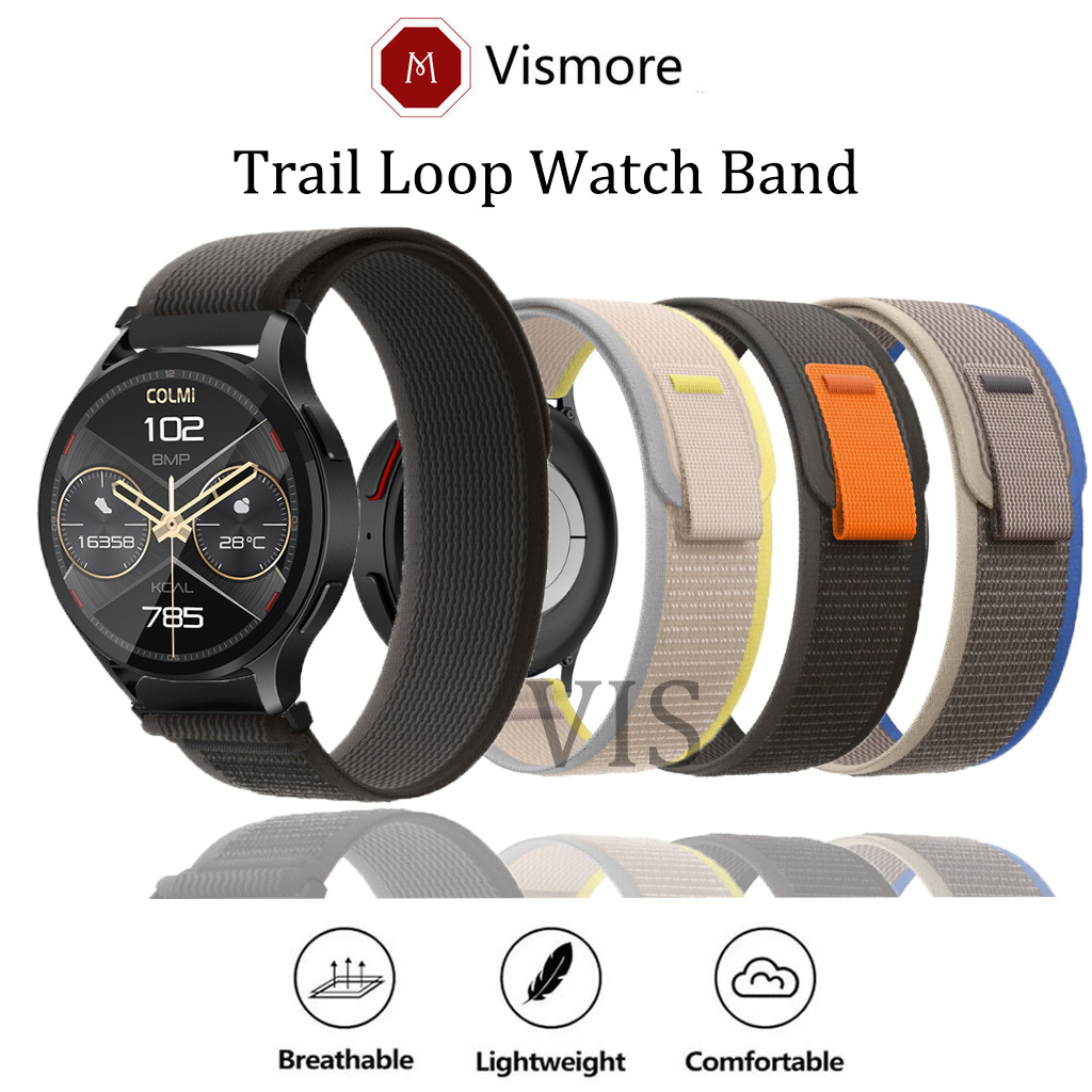 Trail Loop นาฬิกาสายไนลอนสําหรับ COLMI P60/P68/P78/P82/P8/P9/P28/P73/P76/P81 Plus Pro Land 2S/C81/C8