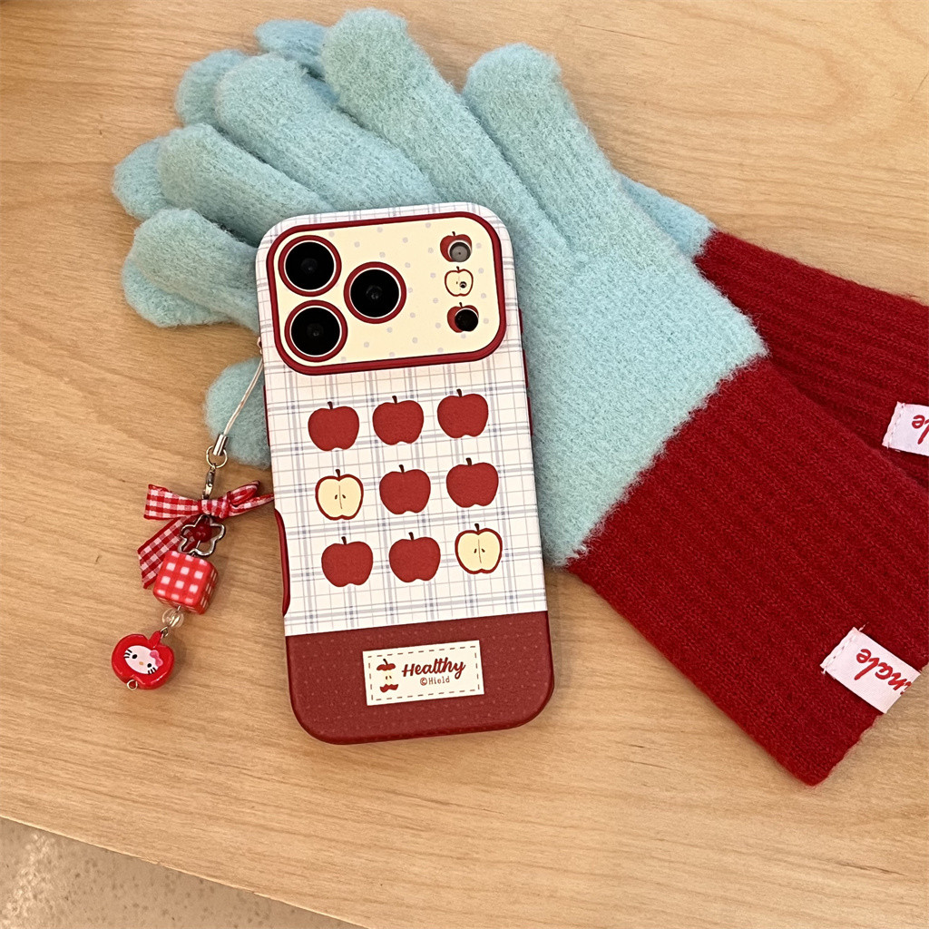 สําหรับIphone Case 17 Pro Max 16 Pro Max 15 Pro Max 14 Pro Max Big Window Red Appleเคสโทรศัพท์ - รูปที่ 4