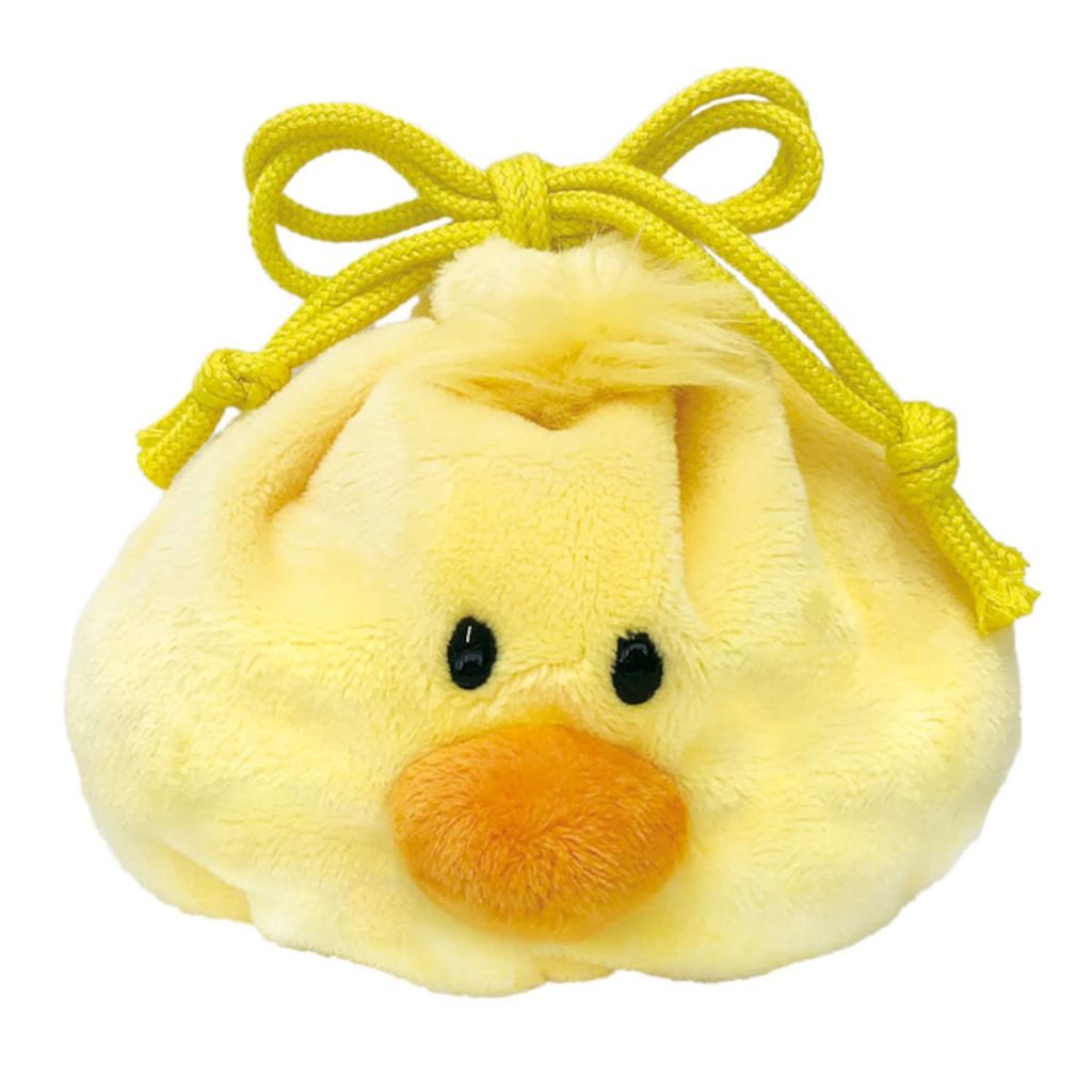 NICI Hiyoko Drawstring Pouch Figure Face Pouch เยอรมนี Plush Gift 3090651