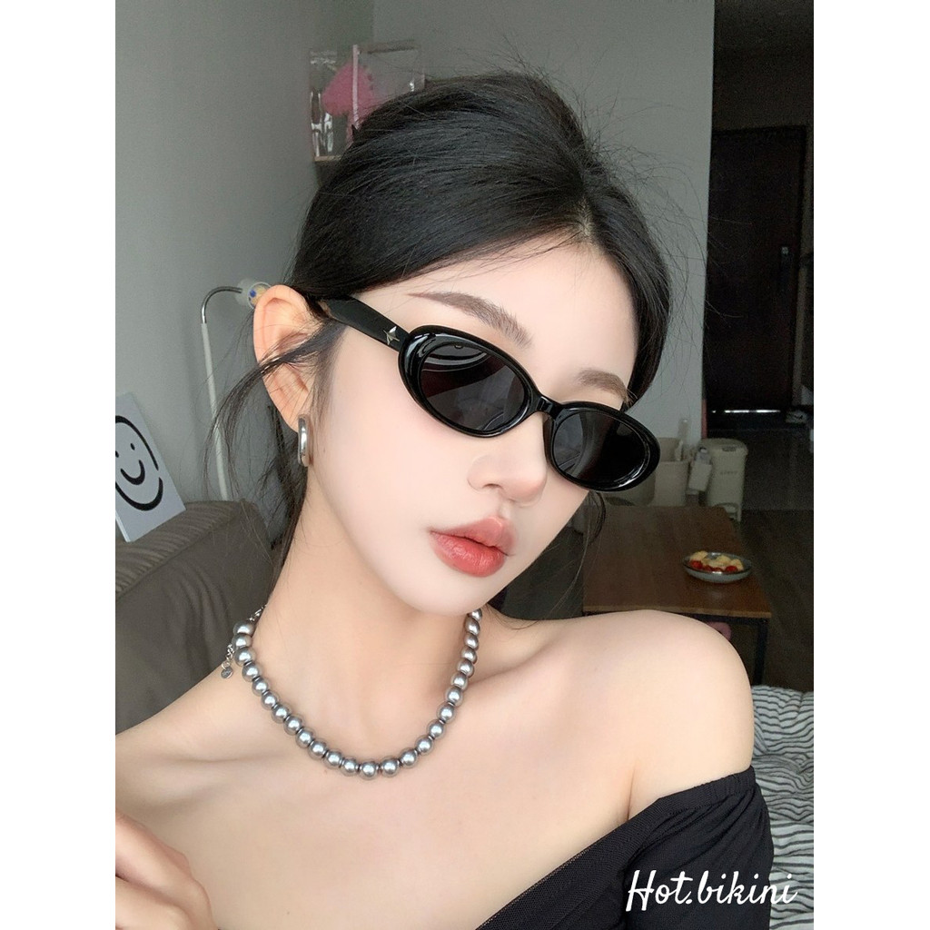 Hot.Bikini แว่นกันแดดแฟชั่น แว่นตากันแดด ตาแมว ป้องกันรังสียูวี 400 แฟชั่นฤดูร้อน สําหรับผู้หญิง น่ารัก ทันสมัยและเท่