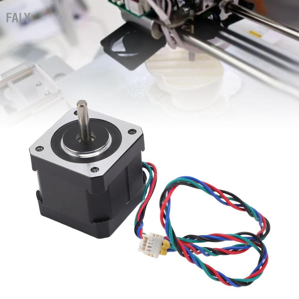 Faly ทั่วไป 0.9 องศา Stepper Motor เหล็กอัลลอยด์แกน X และการใช้งานหุ่นยนต์ 350 มม.ขั้วต่อสายเคเบิลตั