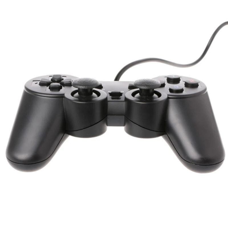 QUU 2 Player USB Wired Game Controller Gamepad สําหรับเล่นเกมพีซีพร้อมปลั๊กแอนด์เพลย์