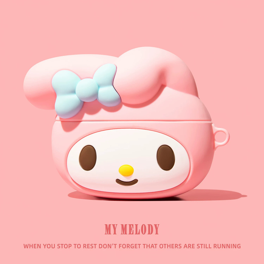 น่ารักการ์ตูน hello Kitty สําหรับ AirPods Pro3 นิ่มหูฟังไร้สายสําหรับ AirPods 4 Pro2 3 กรณีหูฟังอุปกรณ์เสริมฝาครอบป้องกัน - รูปที่ 3