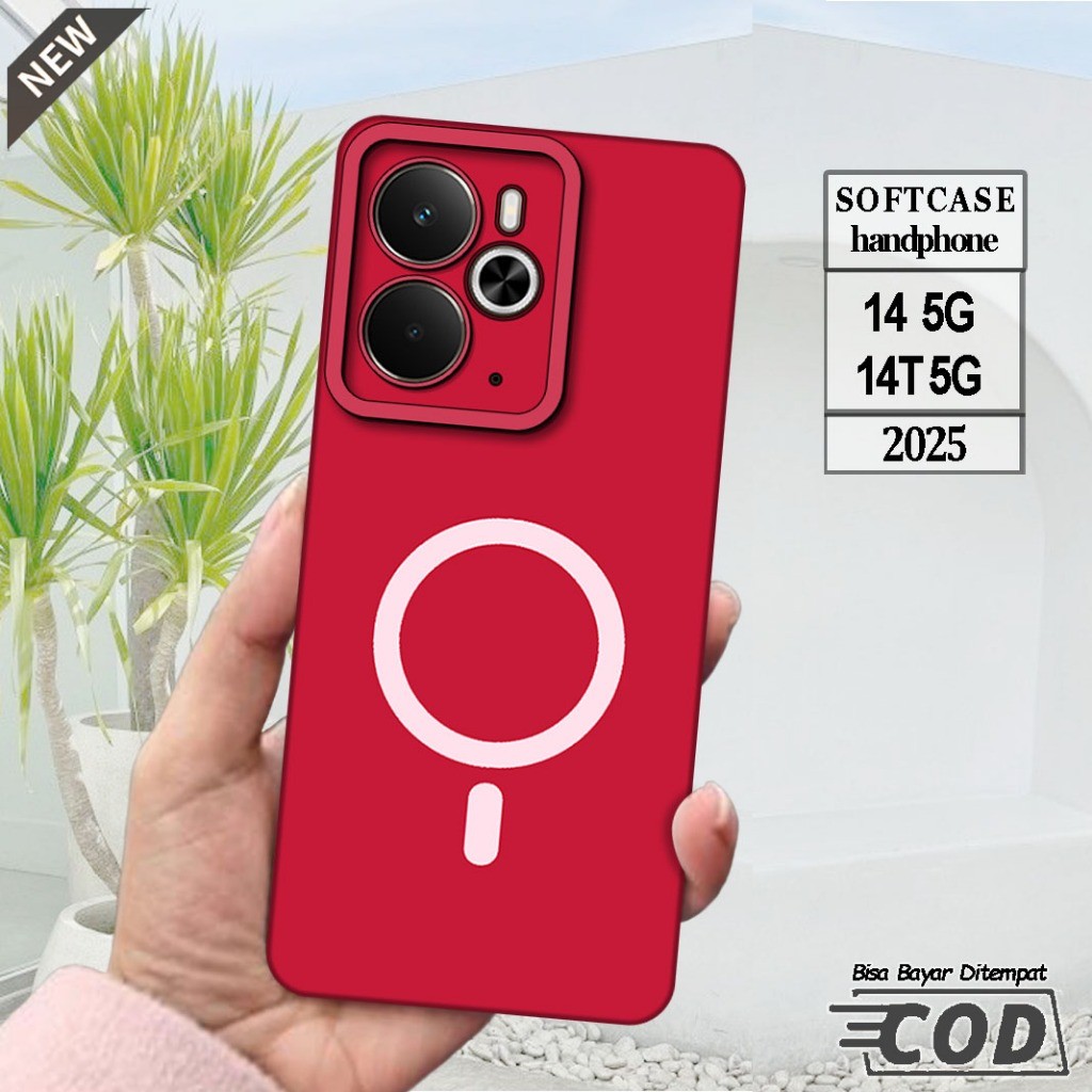 Silicone Realme 14 5G 2025 และ Case Realme 14T 5G 2025 _เคส ยืดหยุ่นสีดําใสยืดหยุ่น