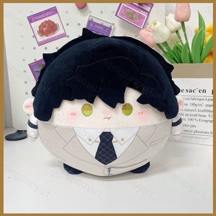 HQ Love and deepspace Xavier Rafayel Plushie Round Chubby Otome Game Plush Companion Doll Soft Pillo