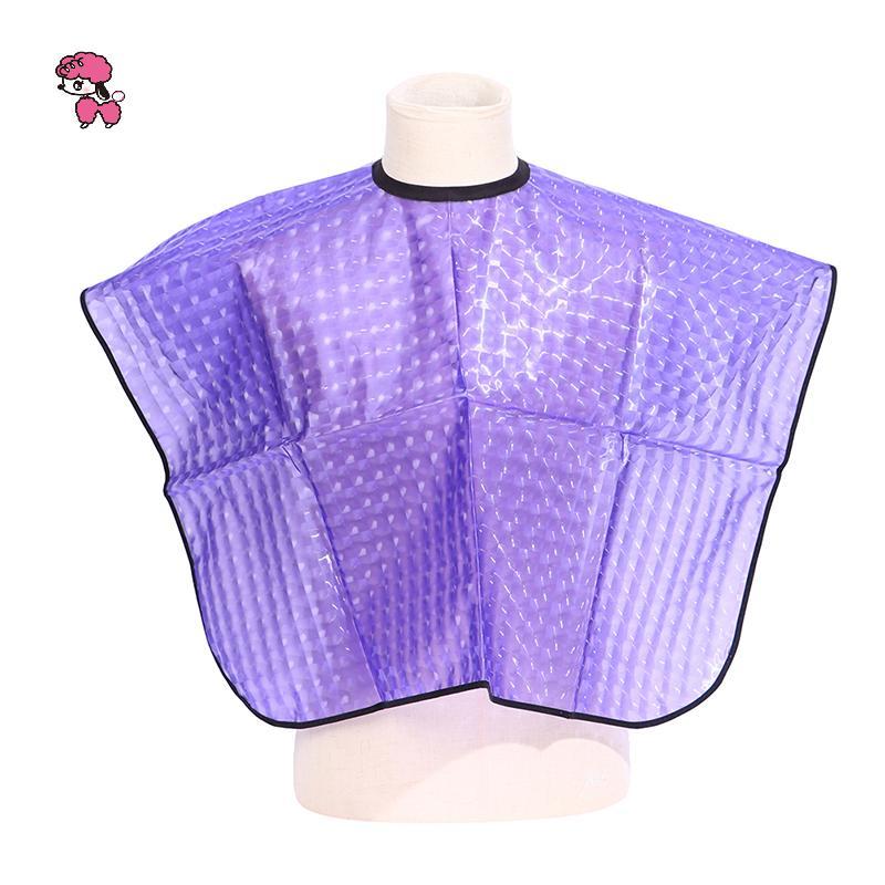 GRL เสื้อคลุมทําผมสไตล์สั้นผ้าคลุมไหล่ย้อมผมเสื้อคลุมร้านทําผมกันน้ําแบบใช้ซ้ําได้ TH