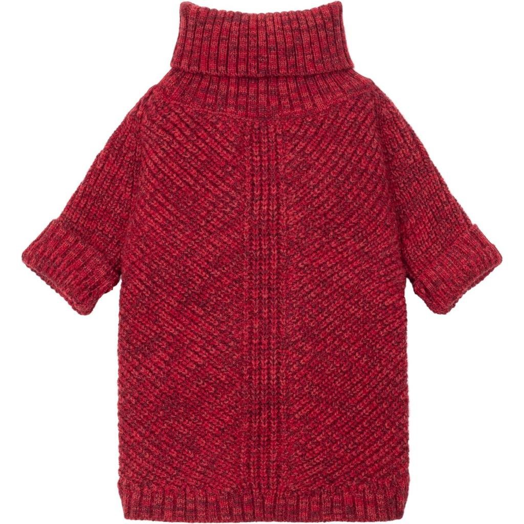 เสื้อสเวตเตอร์สุนัขคอเต่าถัก Fitwarm, เสื้อผ้าฤดูหนาวสุนัขความร้อนสําหรับสุนัขขนาดเล็กเด็กผู้หญิง, ช